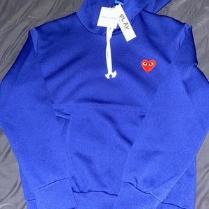 COMME DES GARÇONS PLAY HOODIE SIZE SMALL